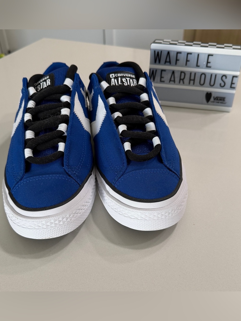 Converse Blue and White One Star Low Top Sneakers